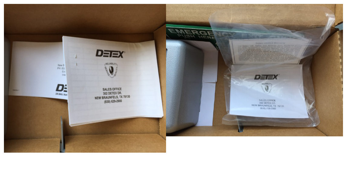 保修卡和用户指南的包装方式不同，左：正品。右：赝品。
